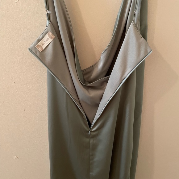 Altard State, size large, green silk dress with zipper, NWT - Picture 3 of 5